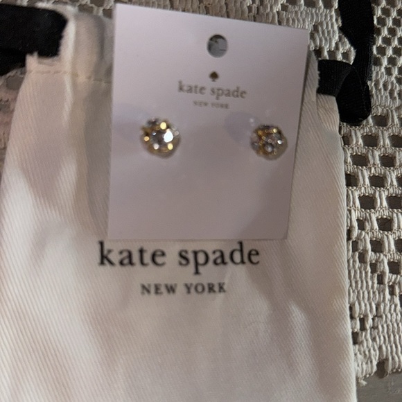 Kate Spade Sparkling Golden Earrings - Picture 3 of 3
